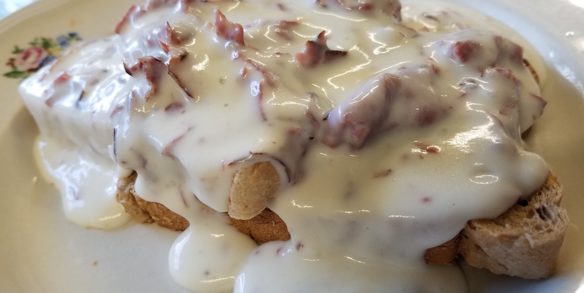 photo of creamed chipped beef