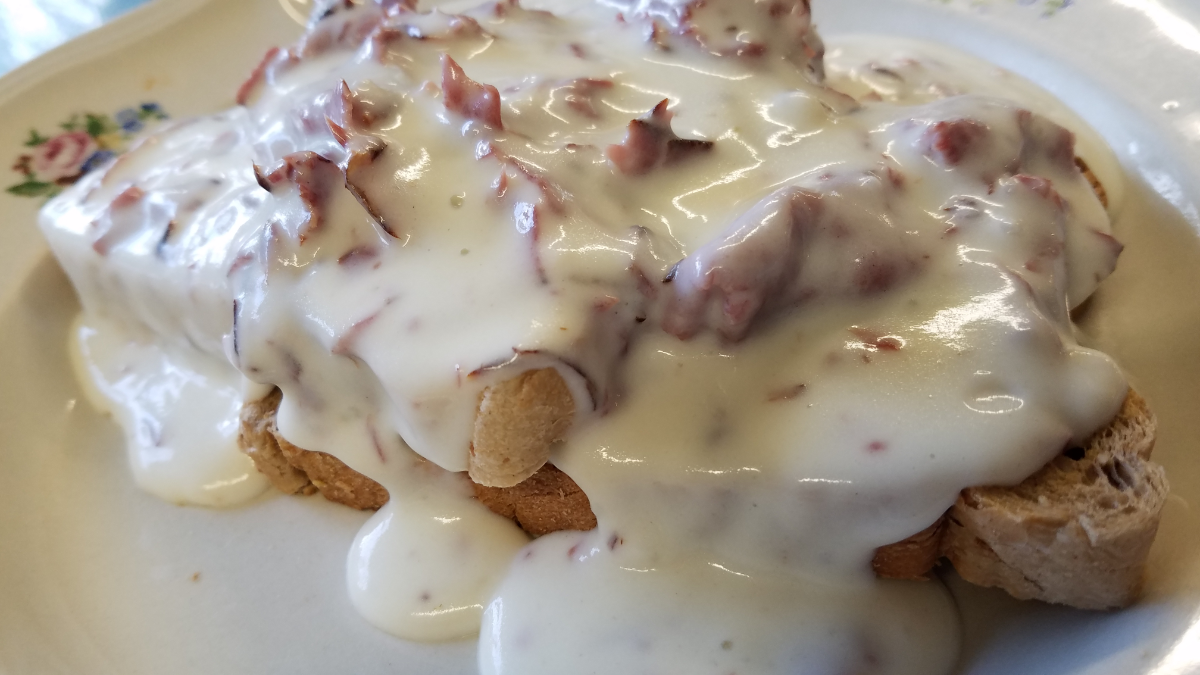 photo of creamed chipped beef